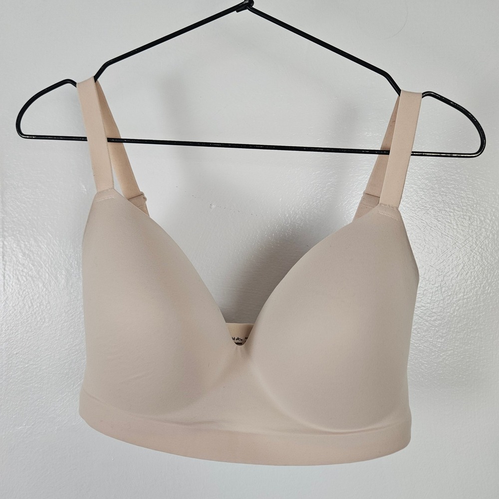 Soma Enbliss Wireless Bra Sz 38DD Nude Beige Lightly Lined